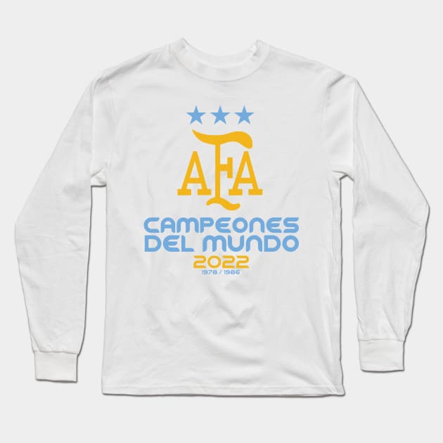 Argentina - World Champions 2022 Long Sleeve T-Shirt by Nagorniak